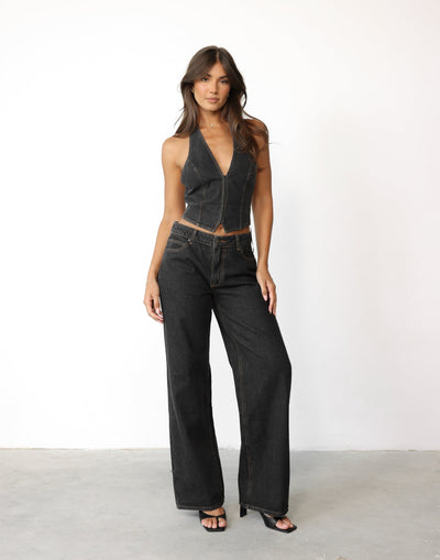 Top Model Jean (Charcoal) - By Lioness - - Women's Pants - Charcoal Clothing