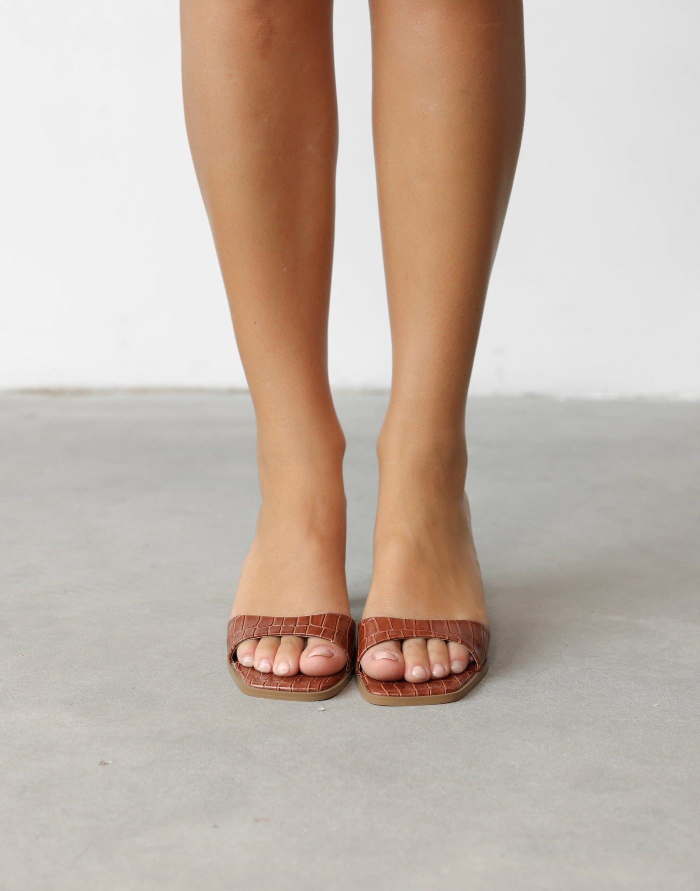 Karvan Heels (Dark Tan Choc) - By Billini - Slip-on Basic Heel - Women's Shoes - Charcoal Clothing