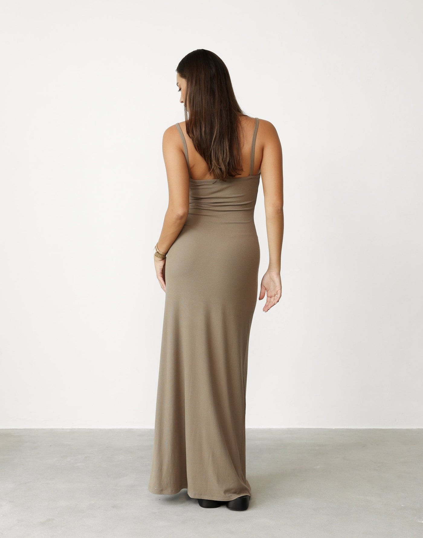 Helia Maxi Dress (Mushroom) | Charcoal Clothing Exclusive - - Women's Dress - Charcoal Clothing