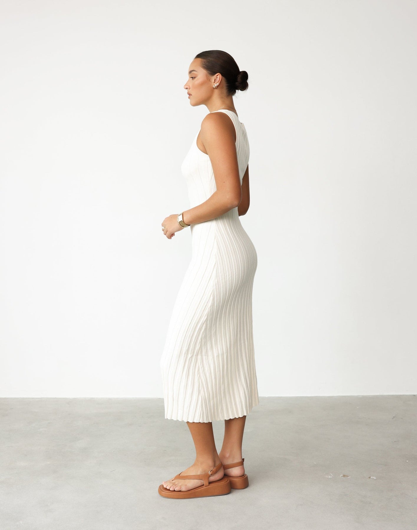 Lily May Midi Dress (Oat) - Image 5
