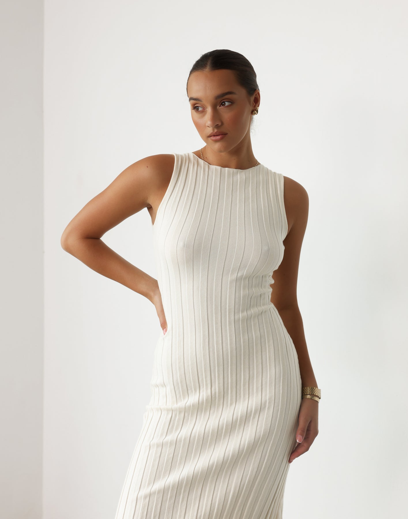 Lily May Midi Dress (Oat) - Image 4