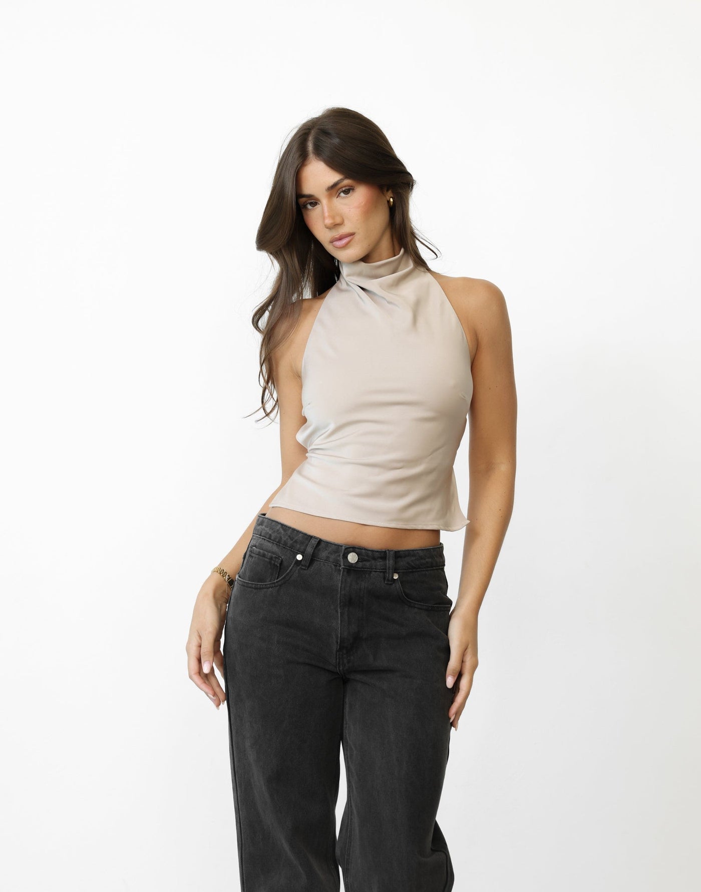 Clara Top (Beige) | Charcoal Clothing Exclusive - - Women's Top - Charcoal Clothing