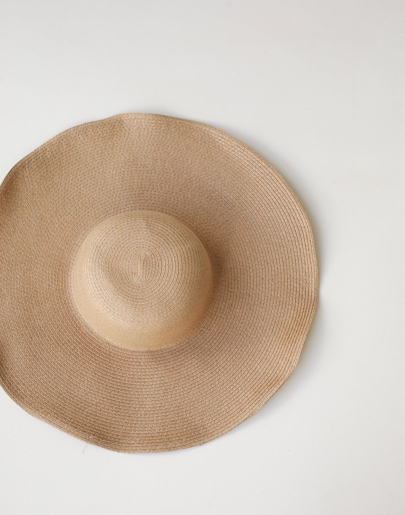 Sofia Wide Brim Straw Hat (Caramel) - Woven Wide Brim Hat - Women's Accessories - Charcoal Clothing