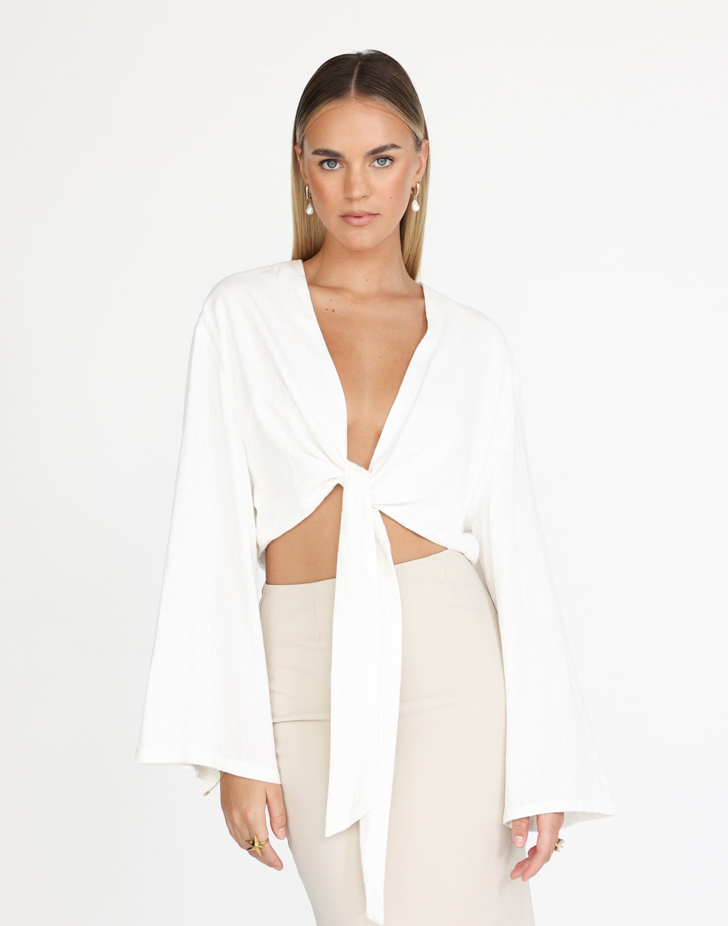 Collective Tops - Jamila Shirt (White)
                Add to wishlist secondary image
