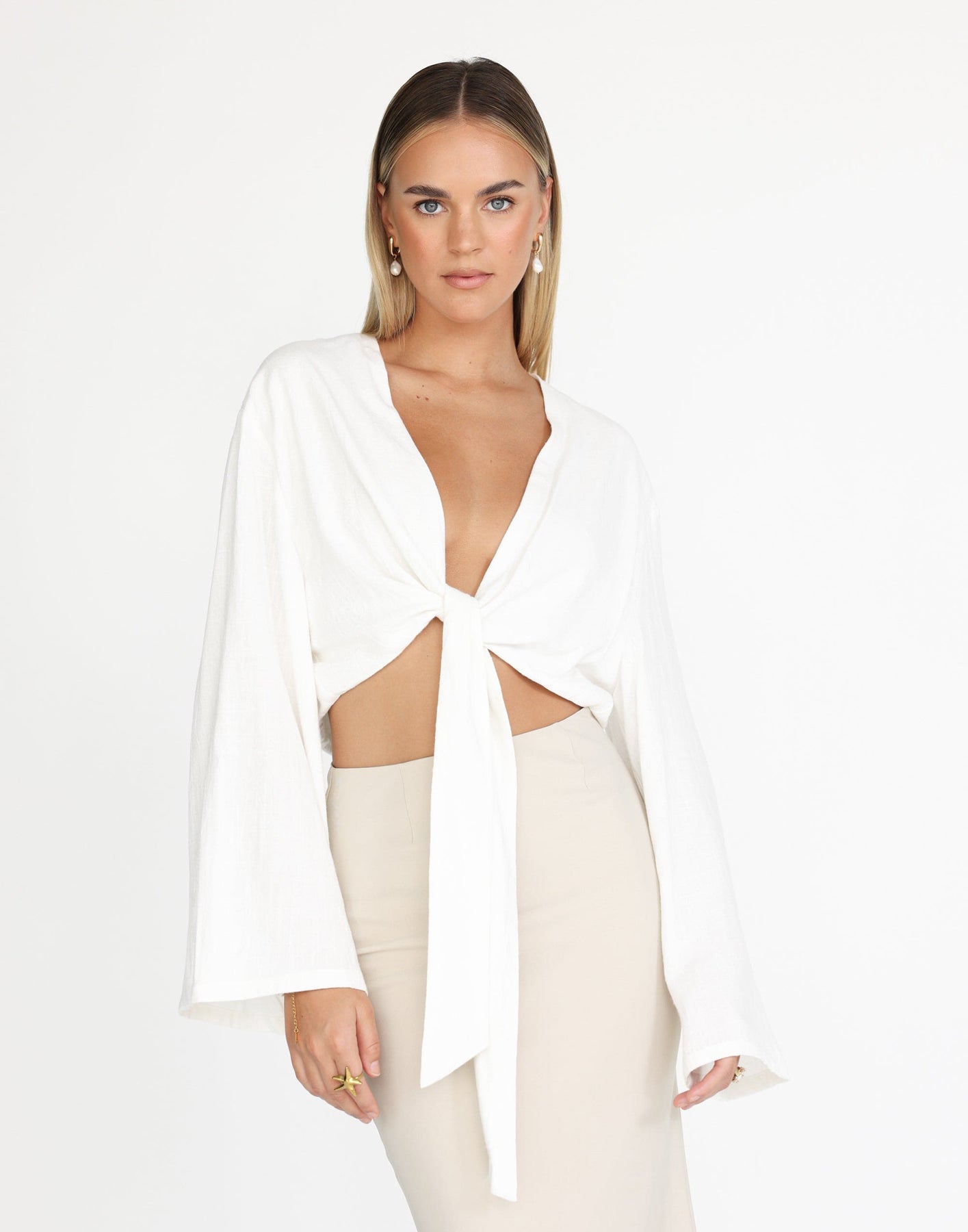 Collective Tops - Jamila Shirt (White)
                Add to wishlist fifth image
