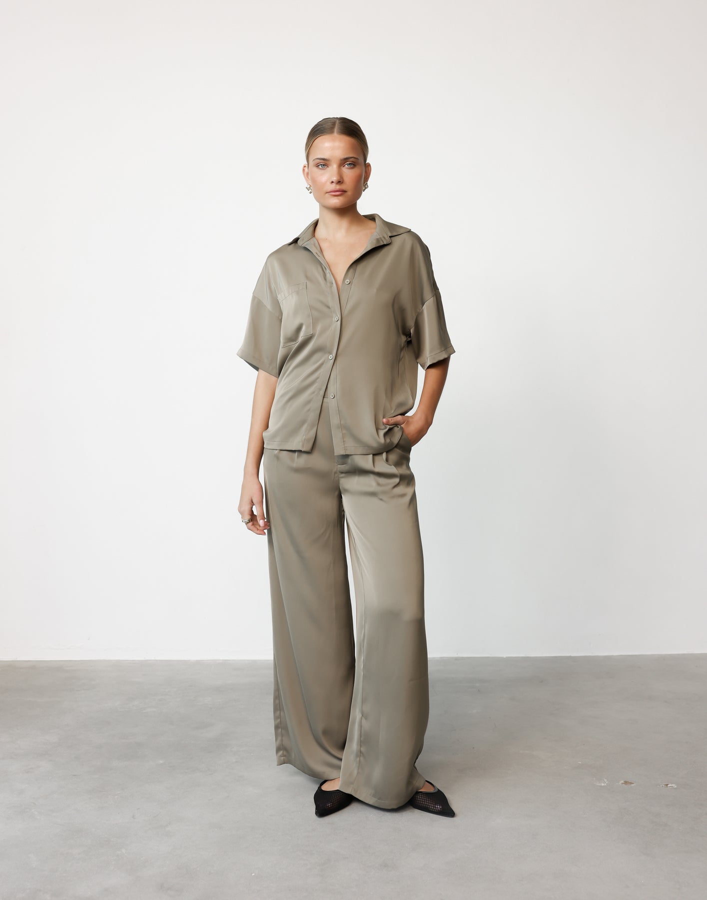 Collective Tops - Morena Top (Dusty Olive) fifth image