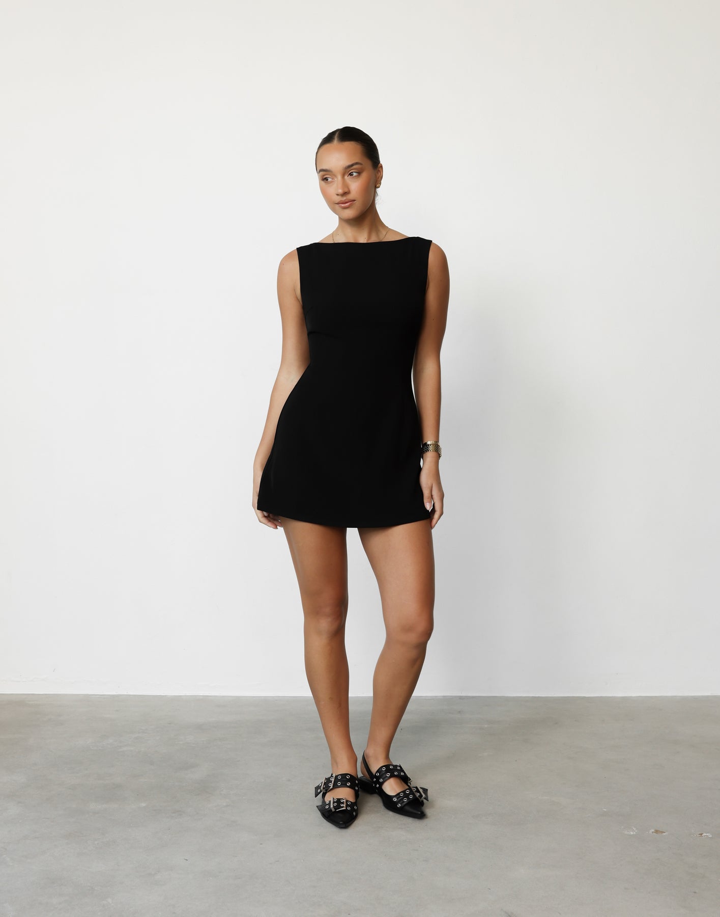 Aisling Mini Dress (Black)
                Add to wishlist - Image 3