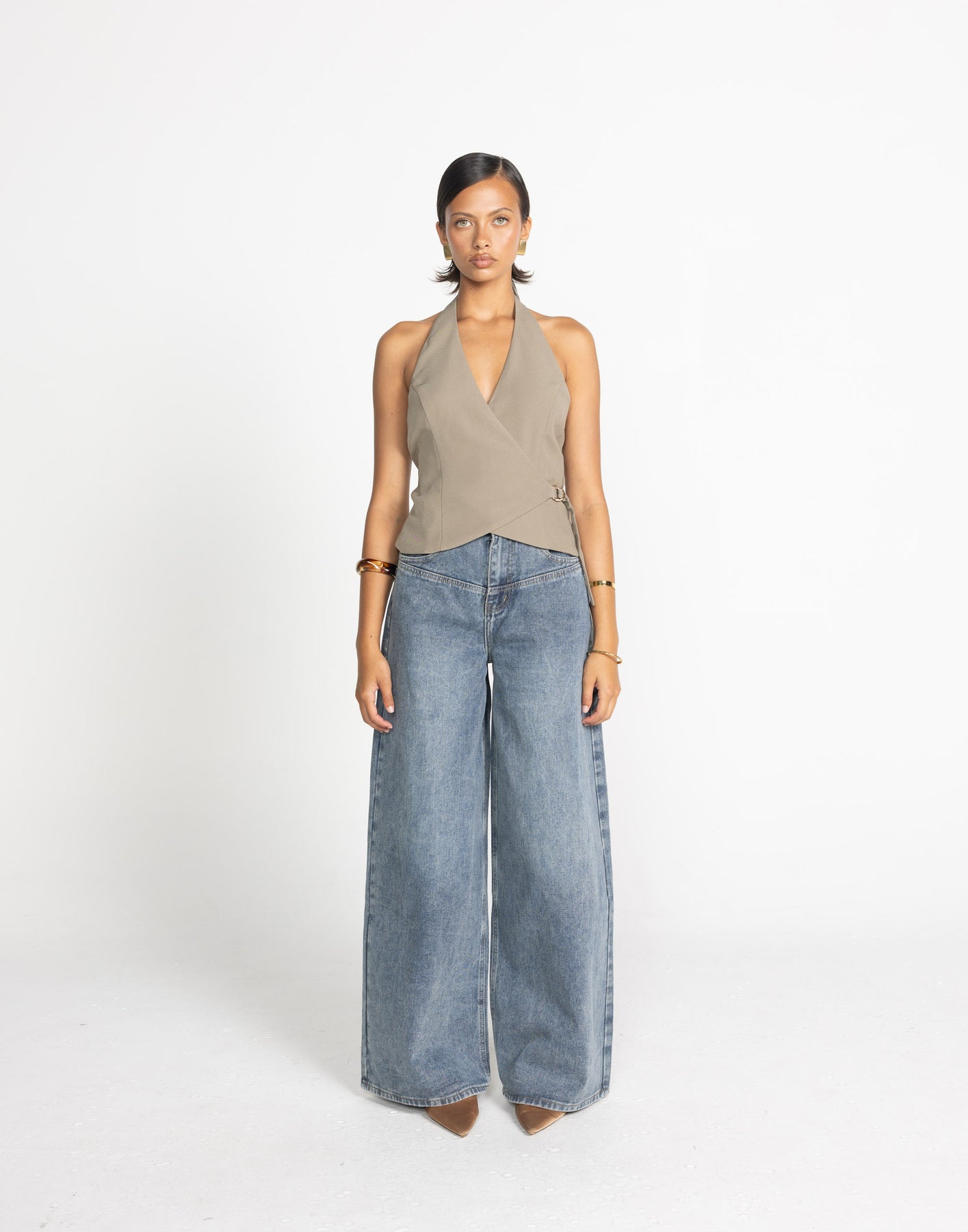 Collective Tops - Malika Top (Stone)
                Add to wishlist third image