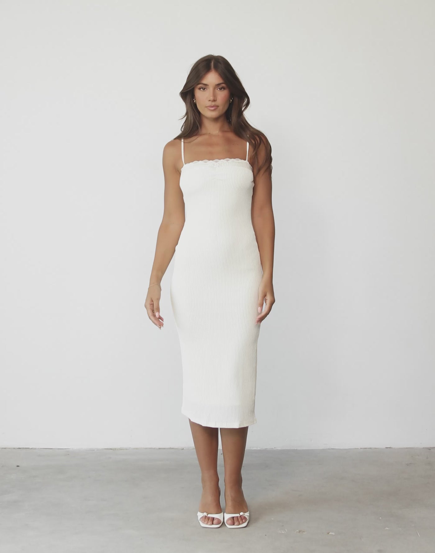 Shanice Midi Dress (Cream)