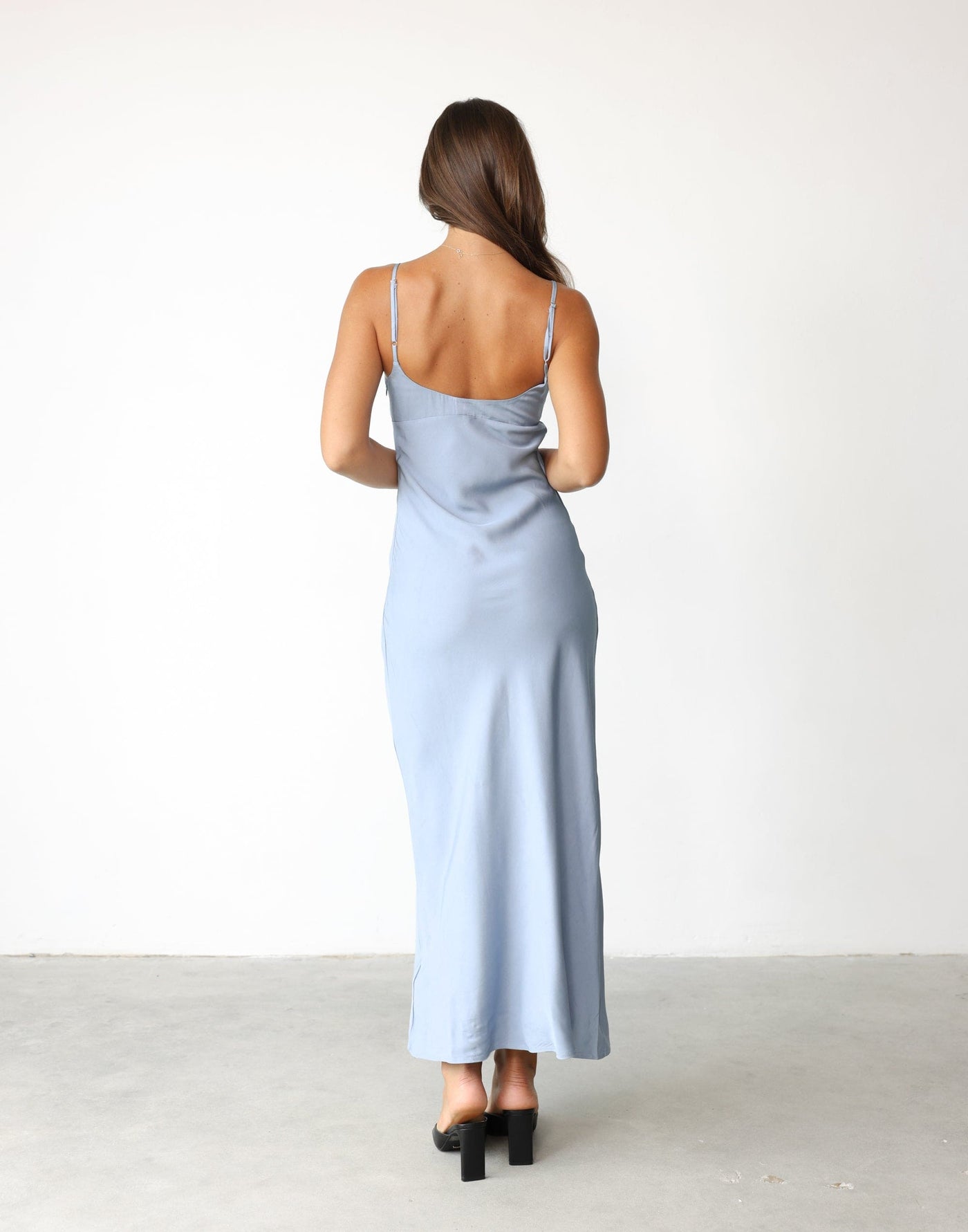 Rosalina Maxi Dress (Steel Blue) - - Women's Dress - Charcoal Clothing