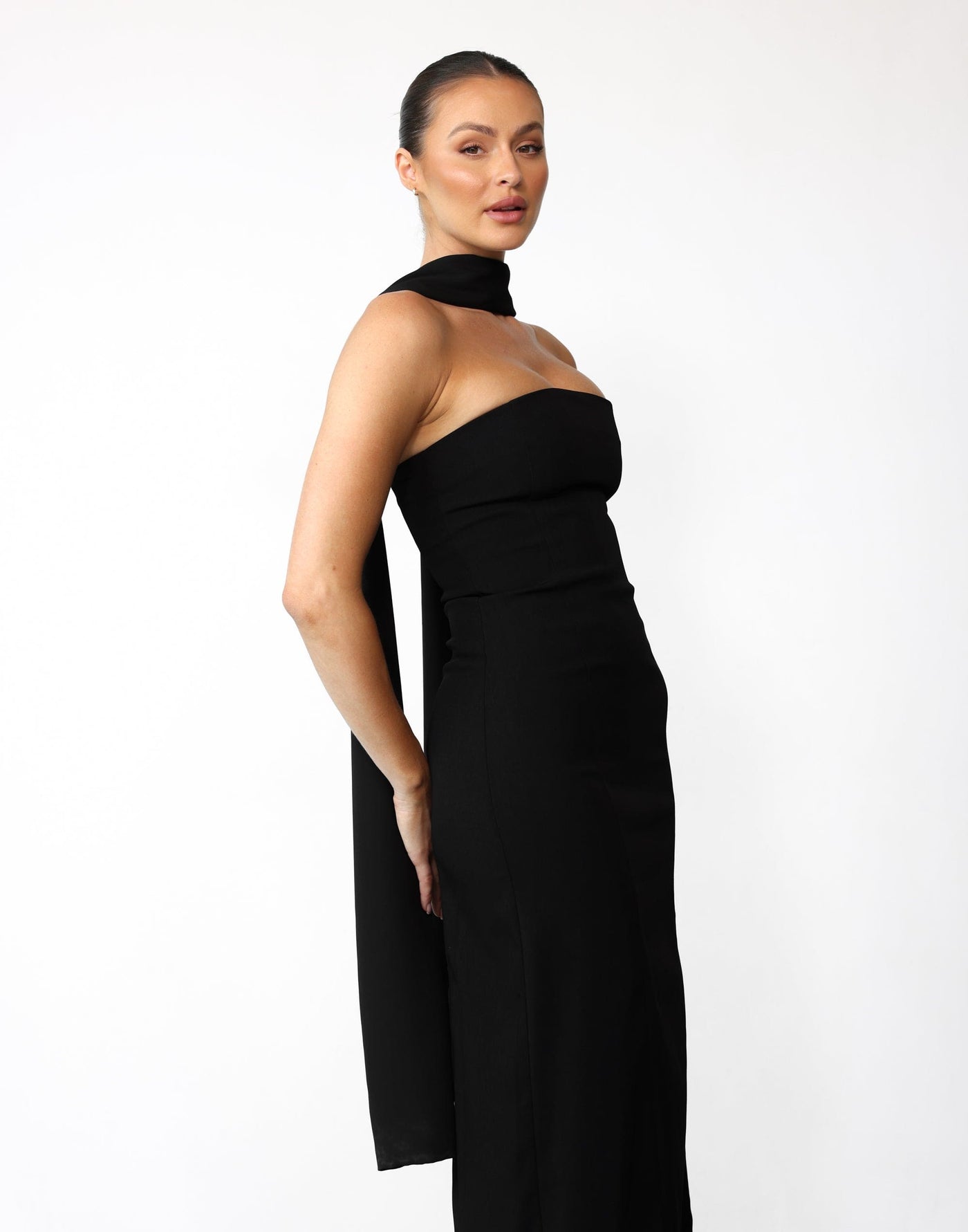 Eleanor Maxi Dress (Black) - Strapless Maxi Dress - Women's Dress - Charcoal Clothing