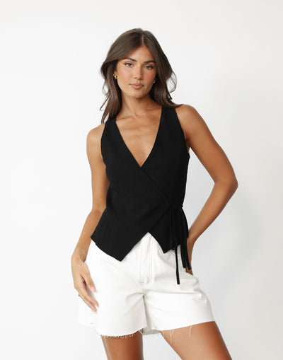 Audree Top (Black) - - Women's Top - Charcoal Clothing