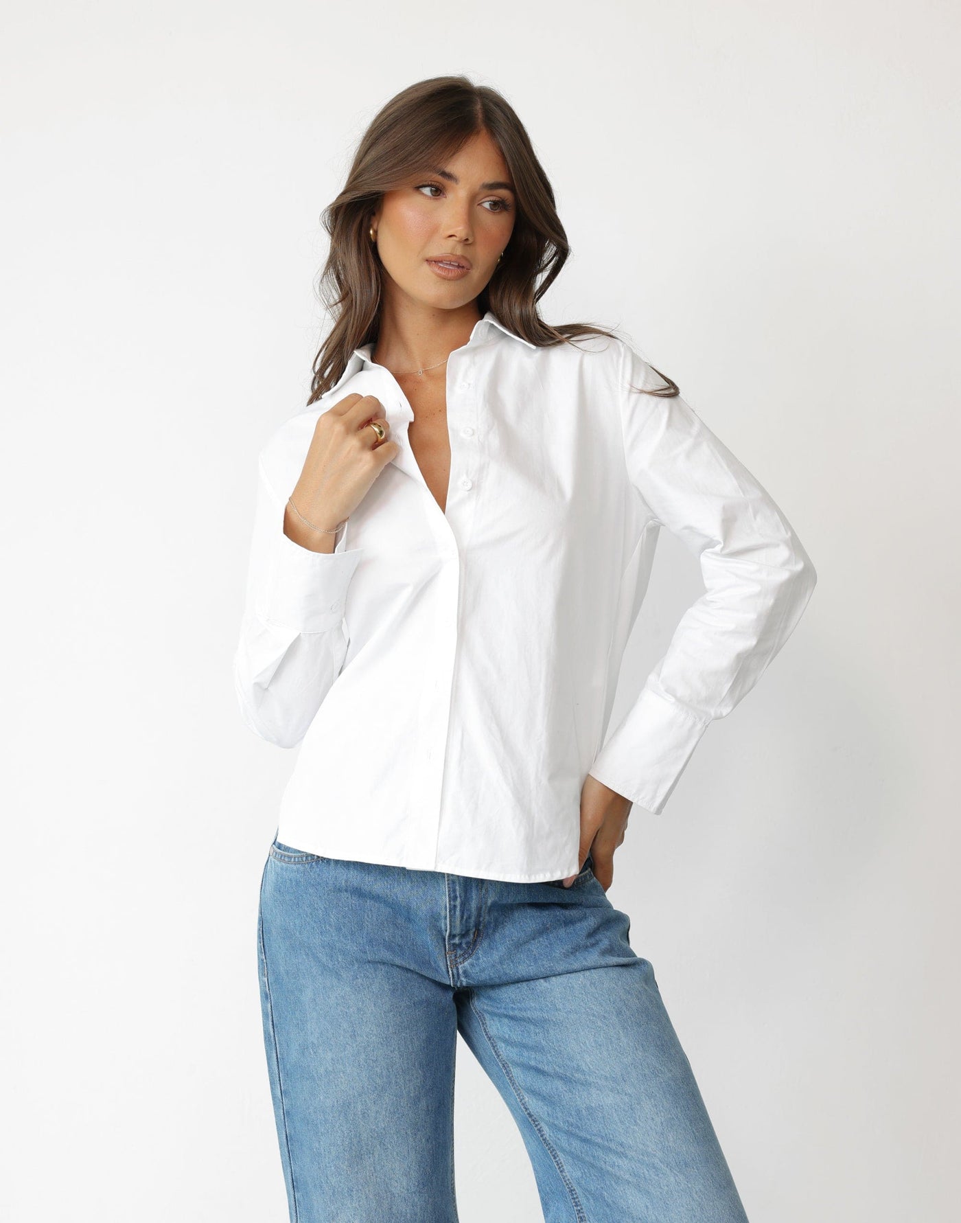Amory Shirt (White) - - Women's Top - Charcoal Clothing