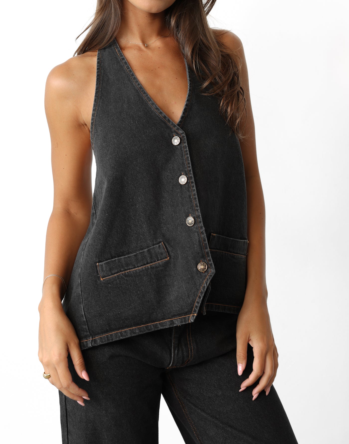 Hills Halter (Charcoal) - By Lioness - - Women's Top - Charcoal Clothing