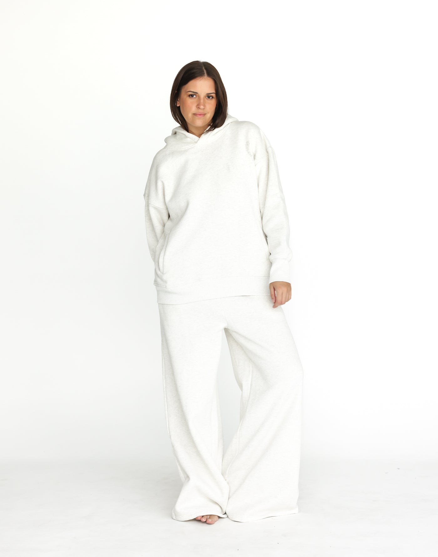 River Wide Leg Tracksuit Pants (White) | Charcoal Clothing Exclusive - Women's Pants - Charcoal Clothing