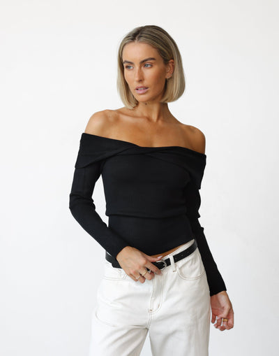 Elena Top Black