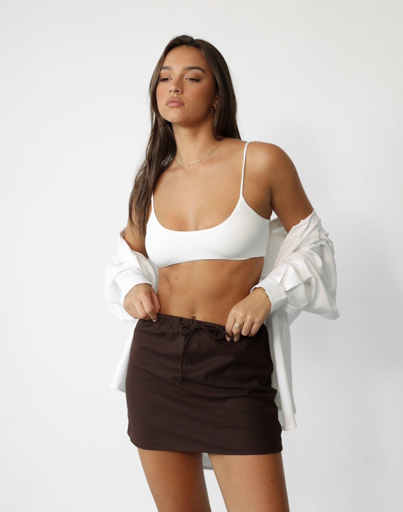 Stamina Crop Top (White) | Charcoal Clothing Exclusive - Bralette Crop Top - Women's Top - Charcoal Clothing