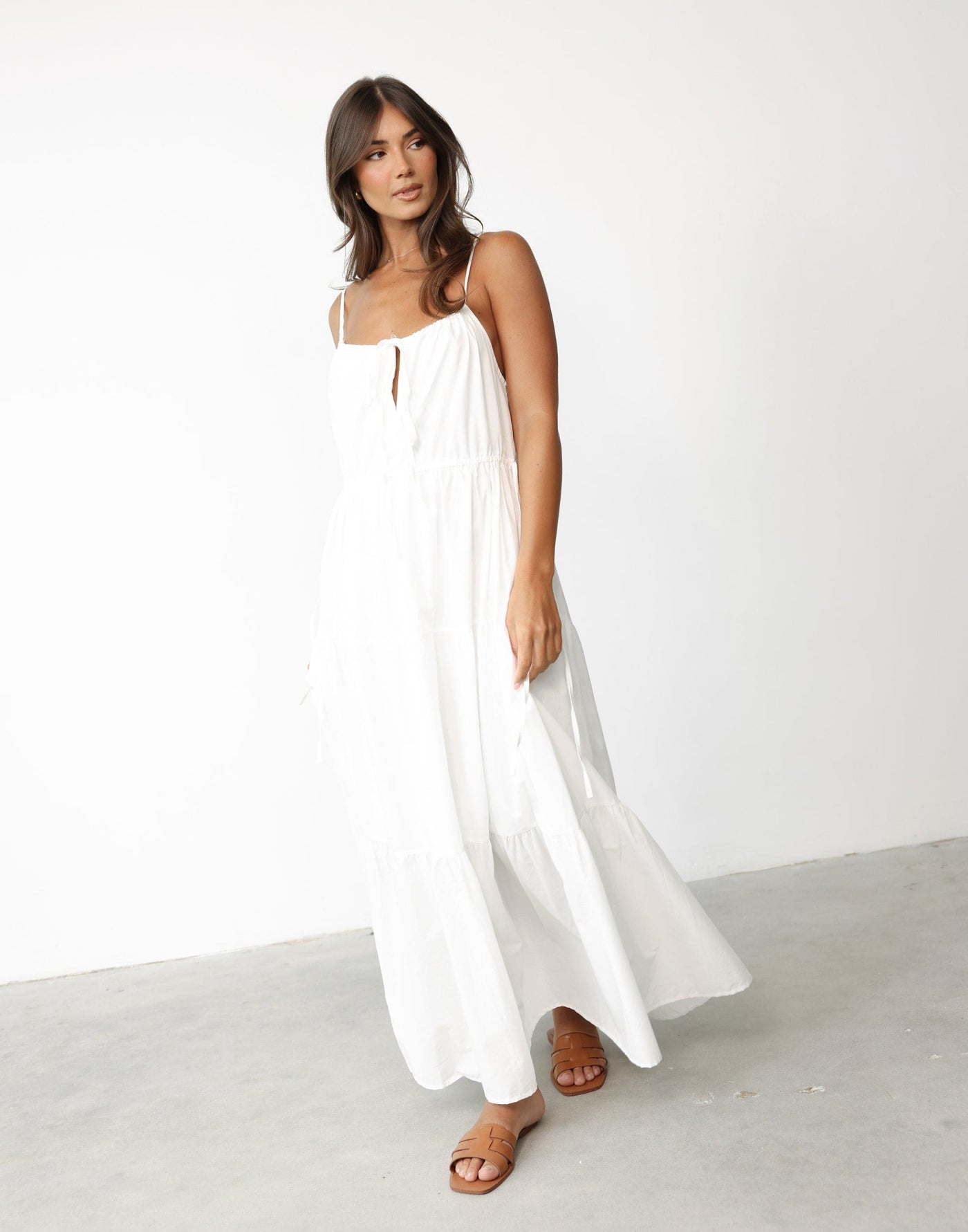 Vanille Maxi Dress (White) - - Women's Dress - Charcoal Clothing