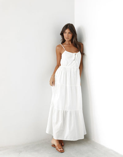 Vanille Maxi Dress (White) - - Women's Dress - Charcoal Clothing