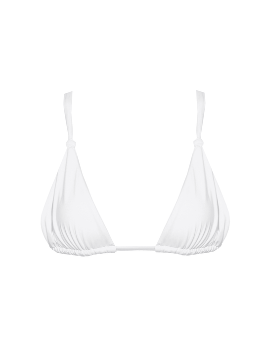 Laguna Triangle Bikini Top (White)