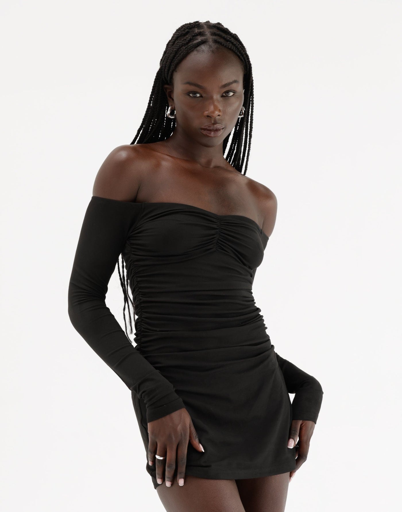  - Women's Dress - Charcoal Clothing