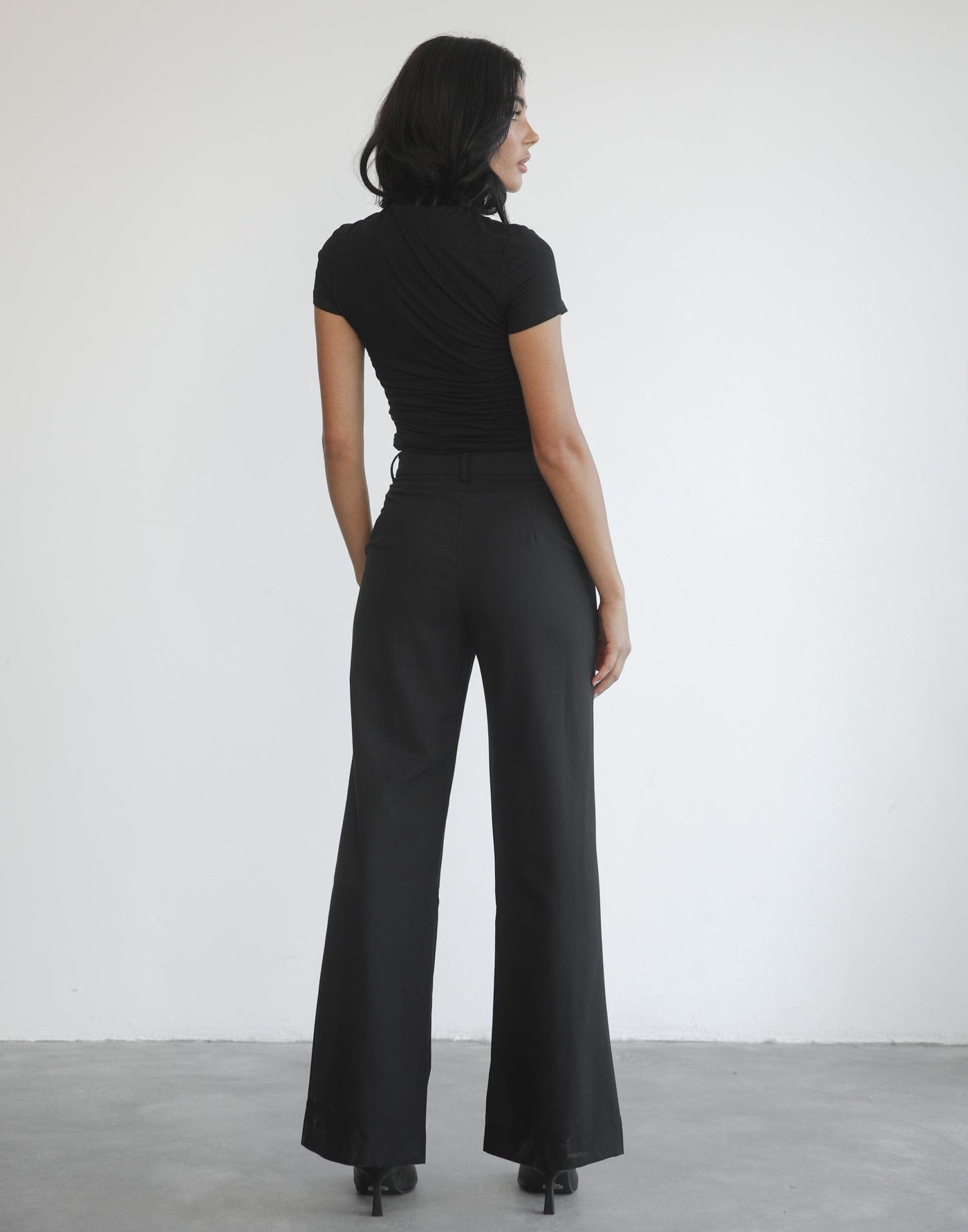 Essence Pants (Black) - Wide Leg Pants - Women's Pants - Charcoal Clothing