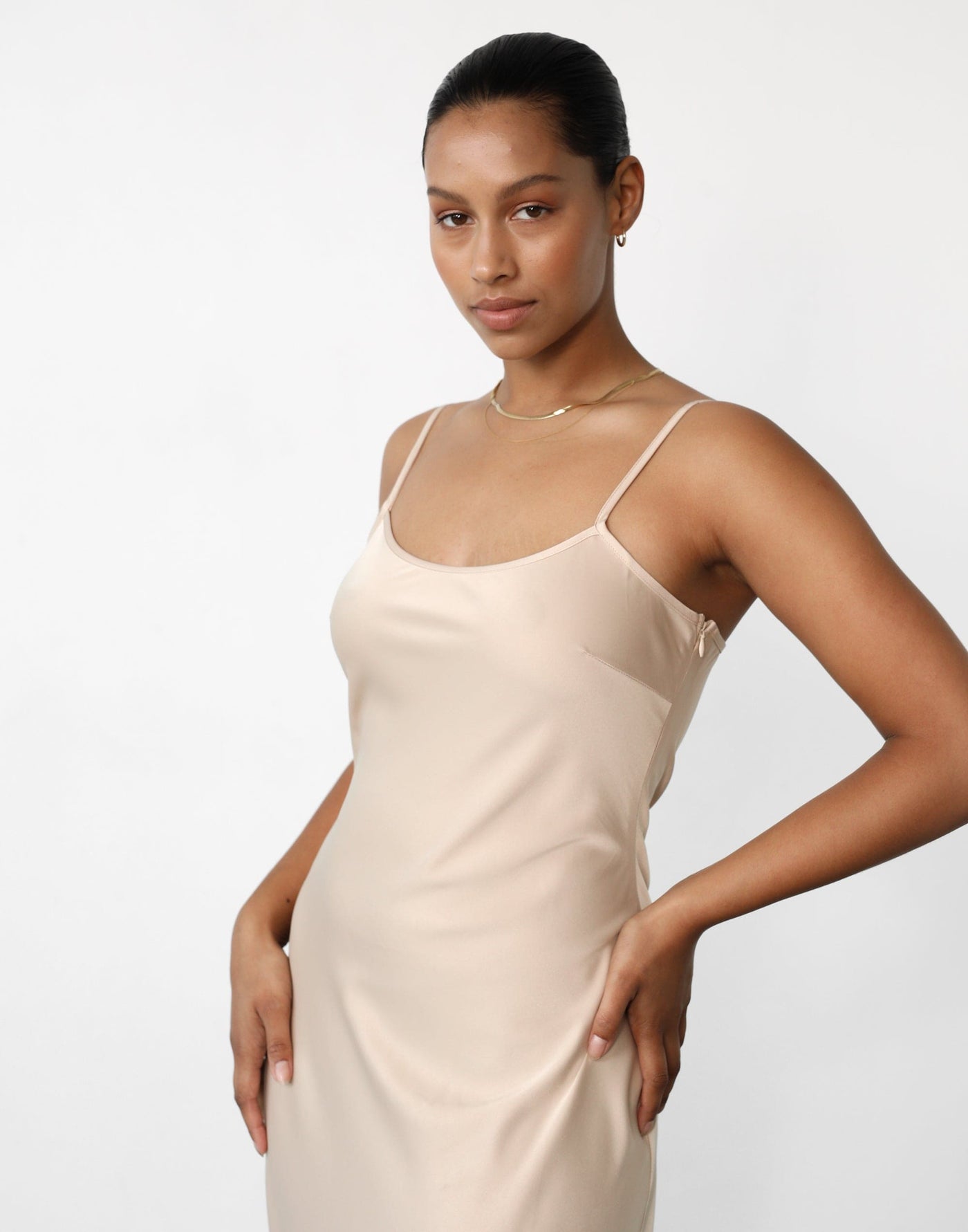 Martha Maxi Dress (Almond) - Almond Maxi Dress - Women's Dress - Charcoal Clothing