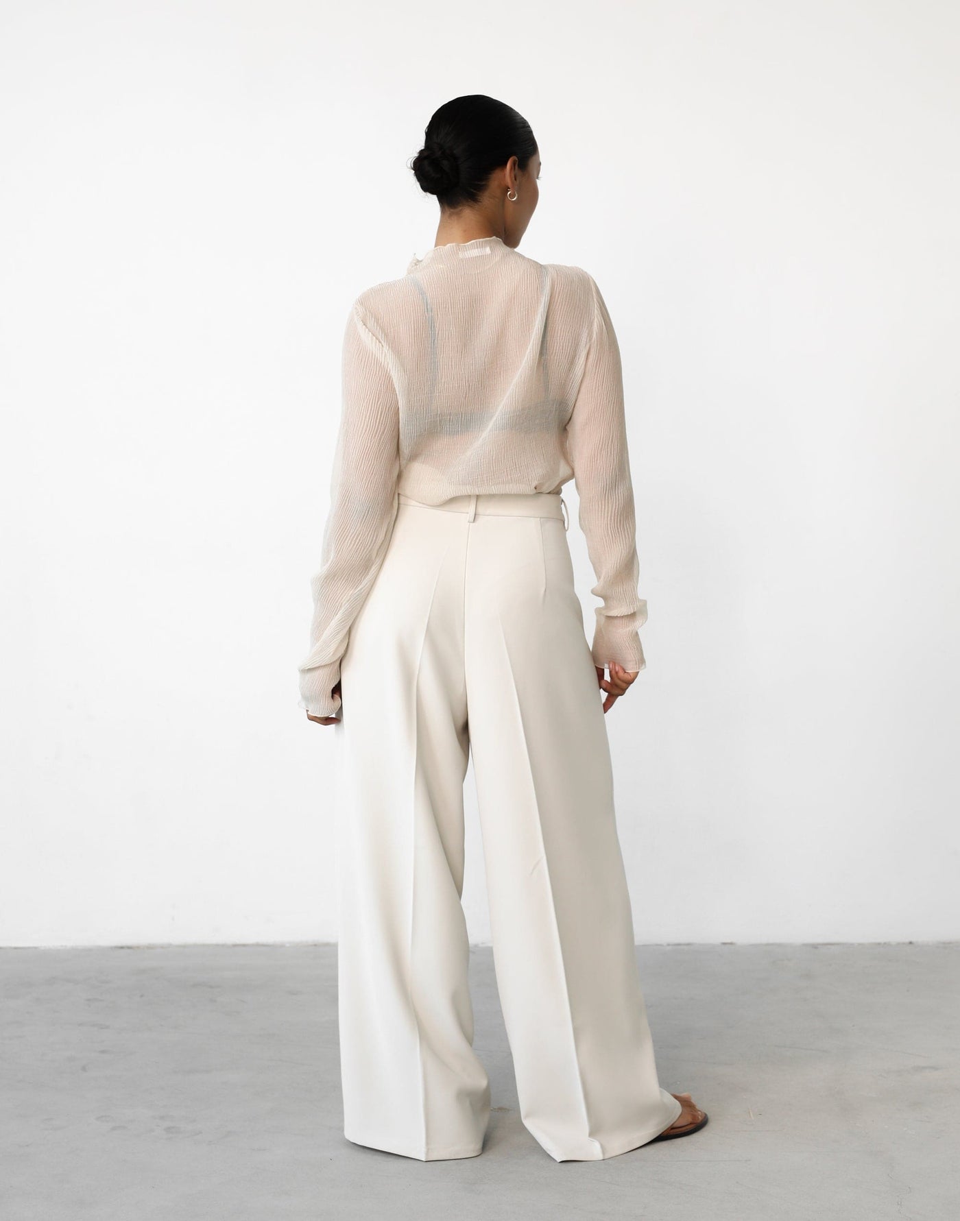 Vista Long Sleeve (Oat) - Oat Long Sleeve Top - Women's Top - Charcoal Clothing