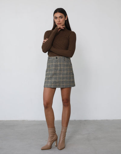 Justine Mini Skirt - Mini Skirt - Women's Skirt - Charcoal Clothing