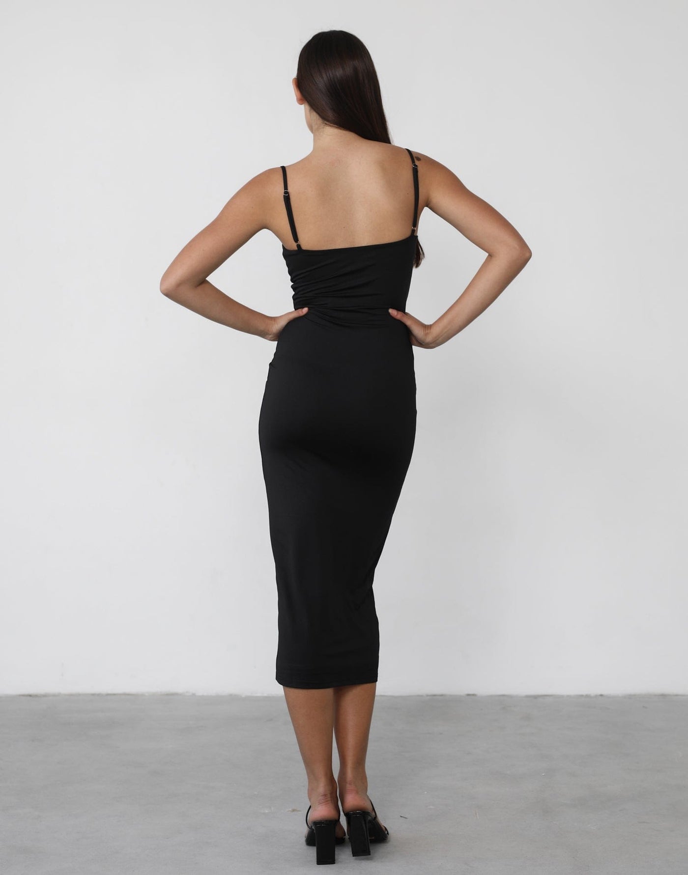 Reyna Maxi Dress (Black) - Black Maxi Dress - Women's Dress - Charcoal Clothing