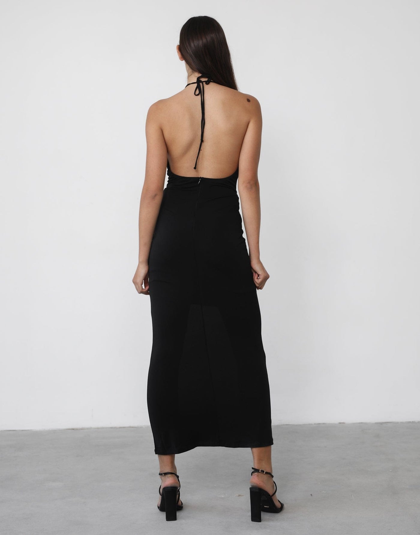 Marcella Maxi Dress (Black) - Black Maxi Dress - Women's Dress - Charcoal Clothing