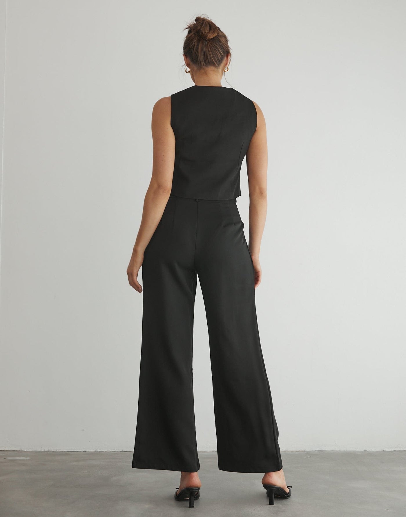 Dahlia Pants (Black) - Black Tailored Pants - Women's Pants - Charcoal Clothing