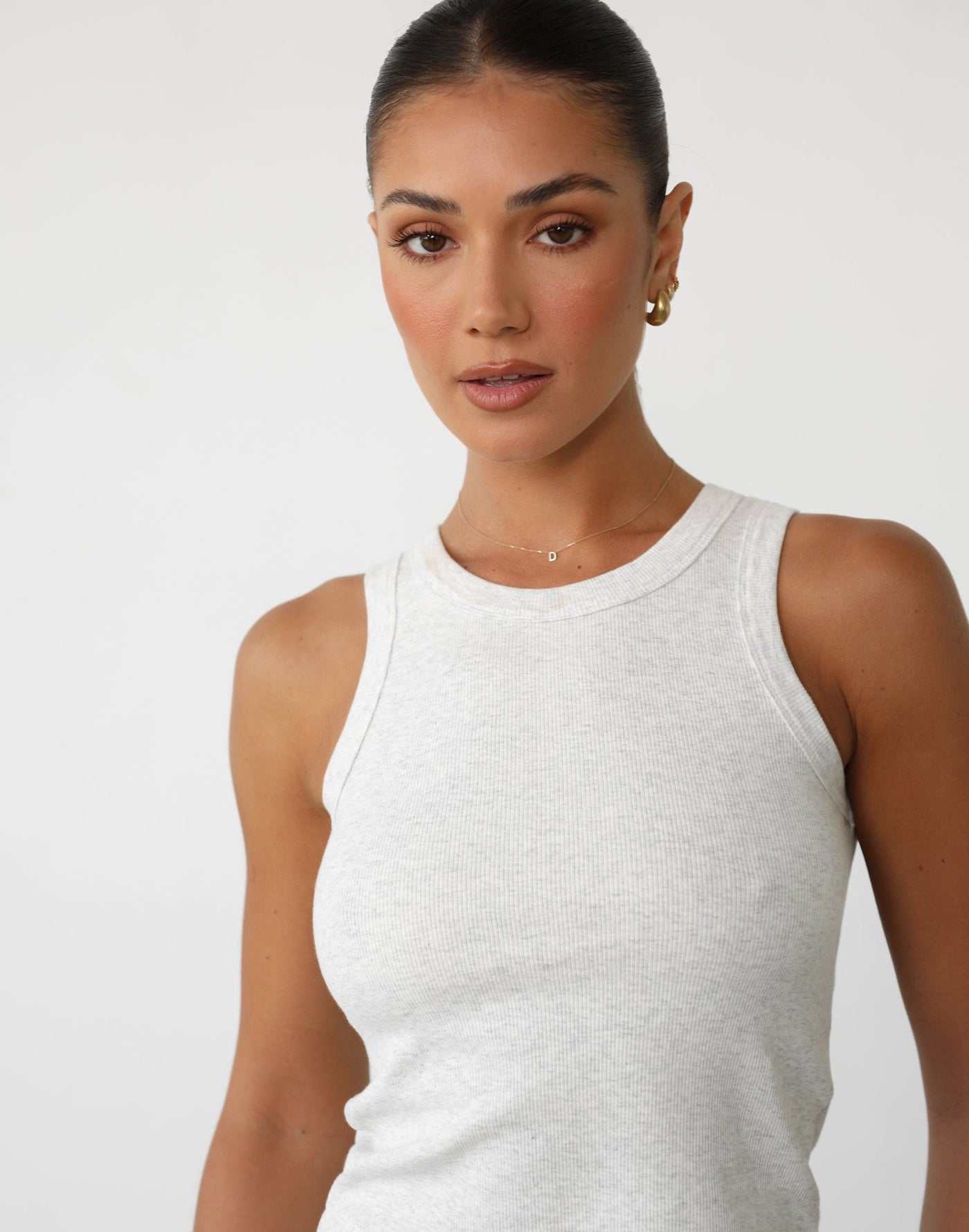 Cornell Tank Top (Grey) | Ribbed Tank Top - Women's Top - Charcoal Clothing