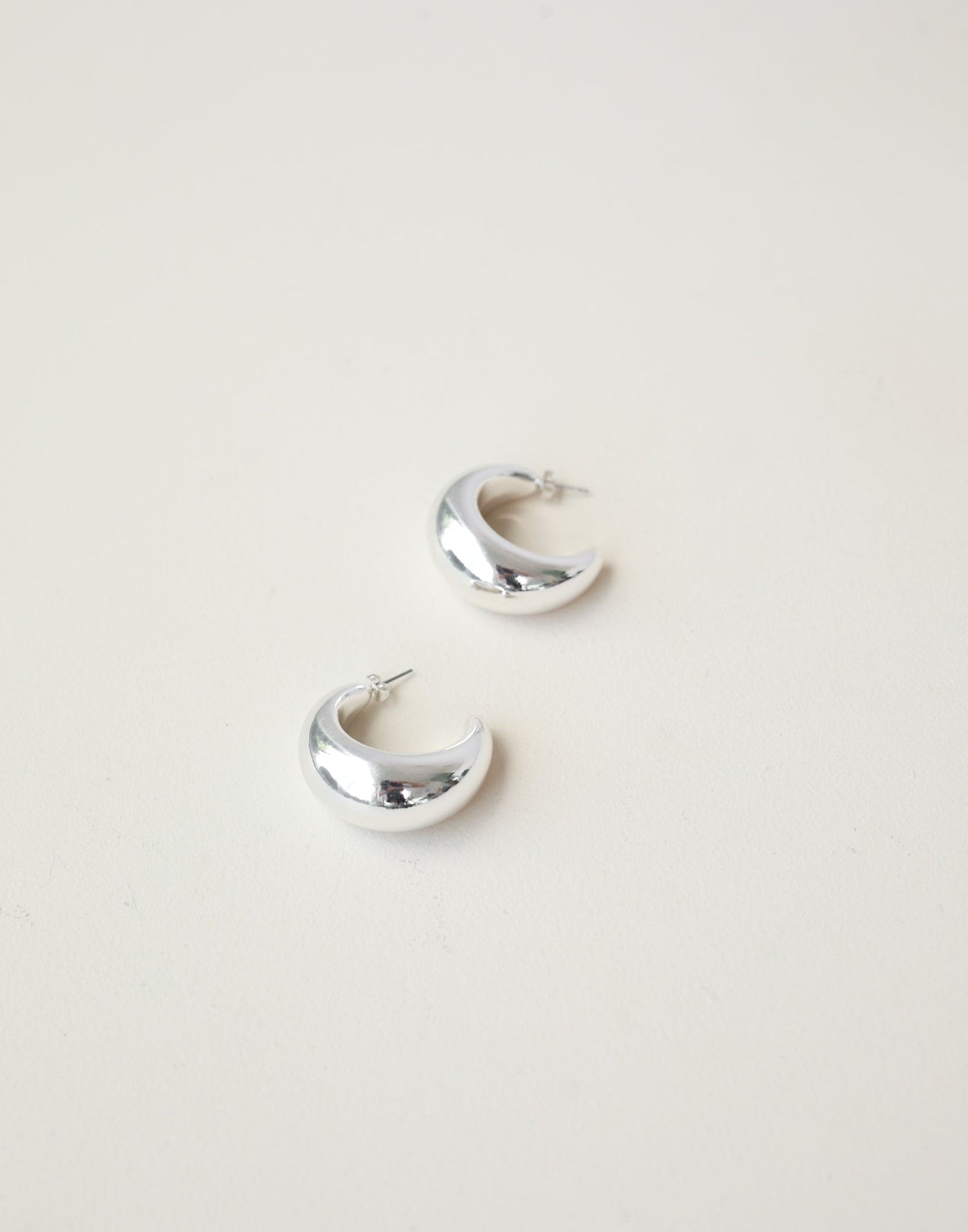 Fia Earrings (Silver) - Hammock Style Earrings - Women's Accessories - Charcoal Clothing