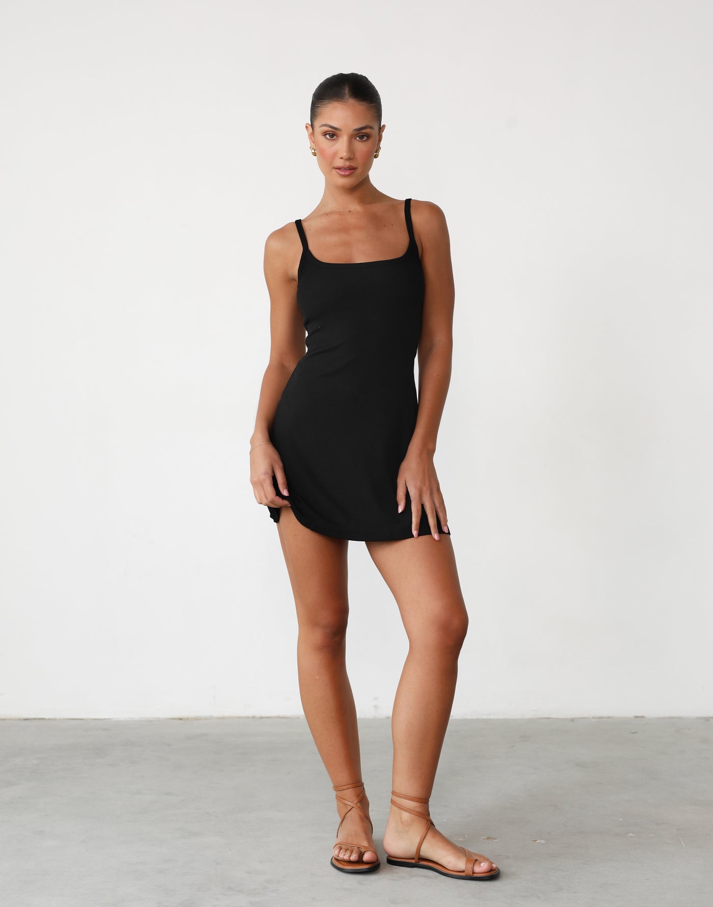Helia Mini Dress (Black) | Black Mini Dress - Women's Dress - Charcoal Clothing