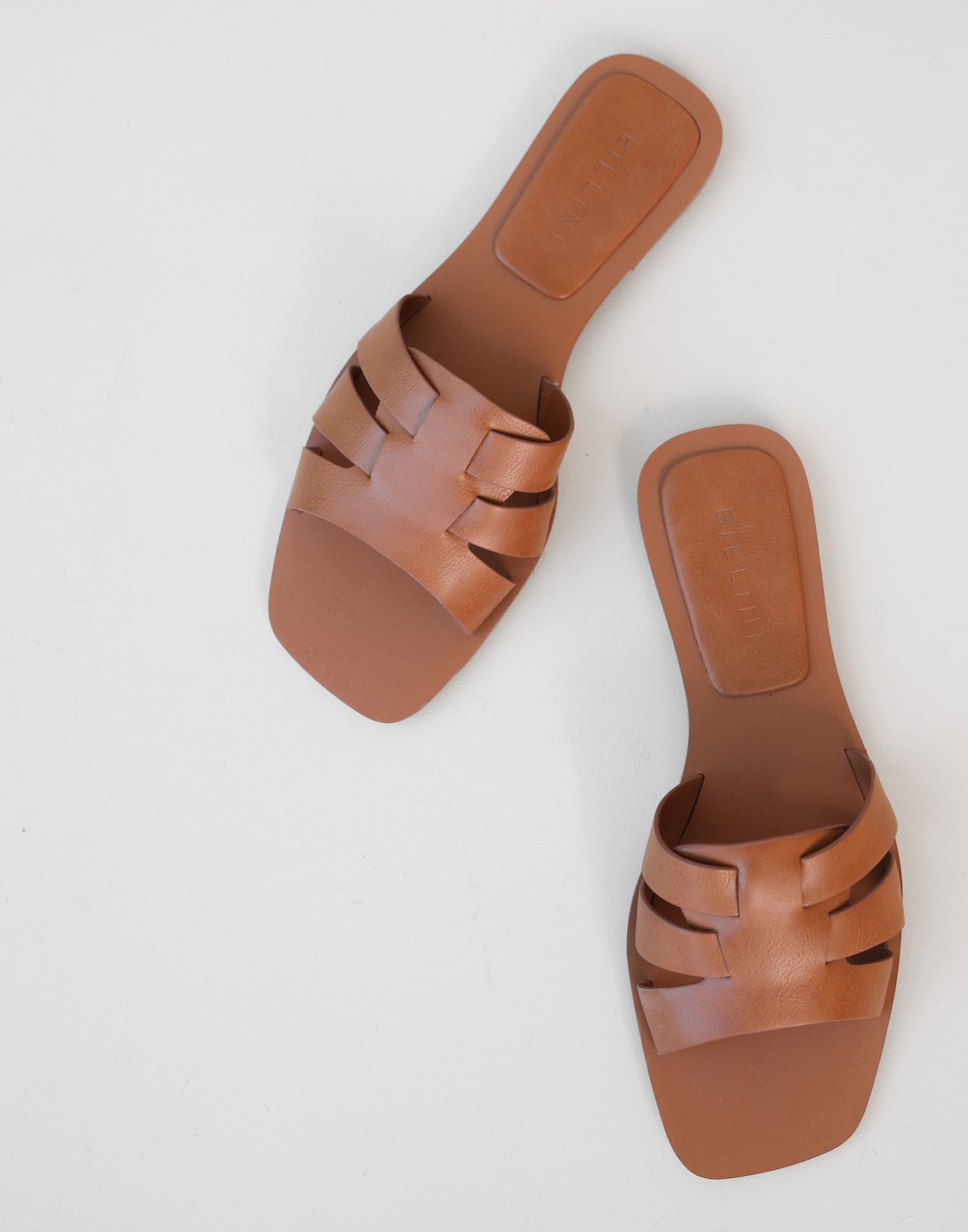 Ferna Slides (Black) - By Billini - Cut-out Strap Slides - Women's Shoes - Charcoal Clothing