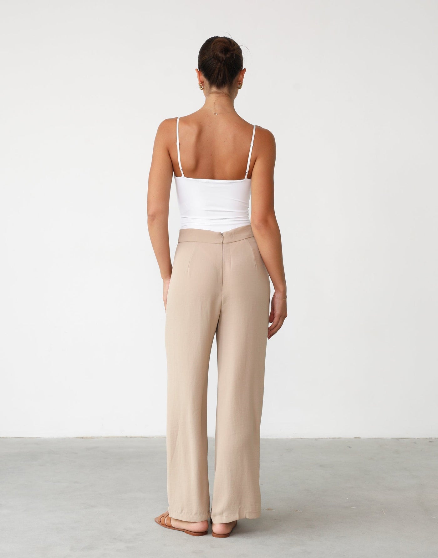 Ryza Pants (Camel) | High Waisted Pants - Women's Pants - Charcoal Clothing