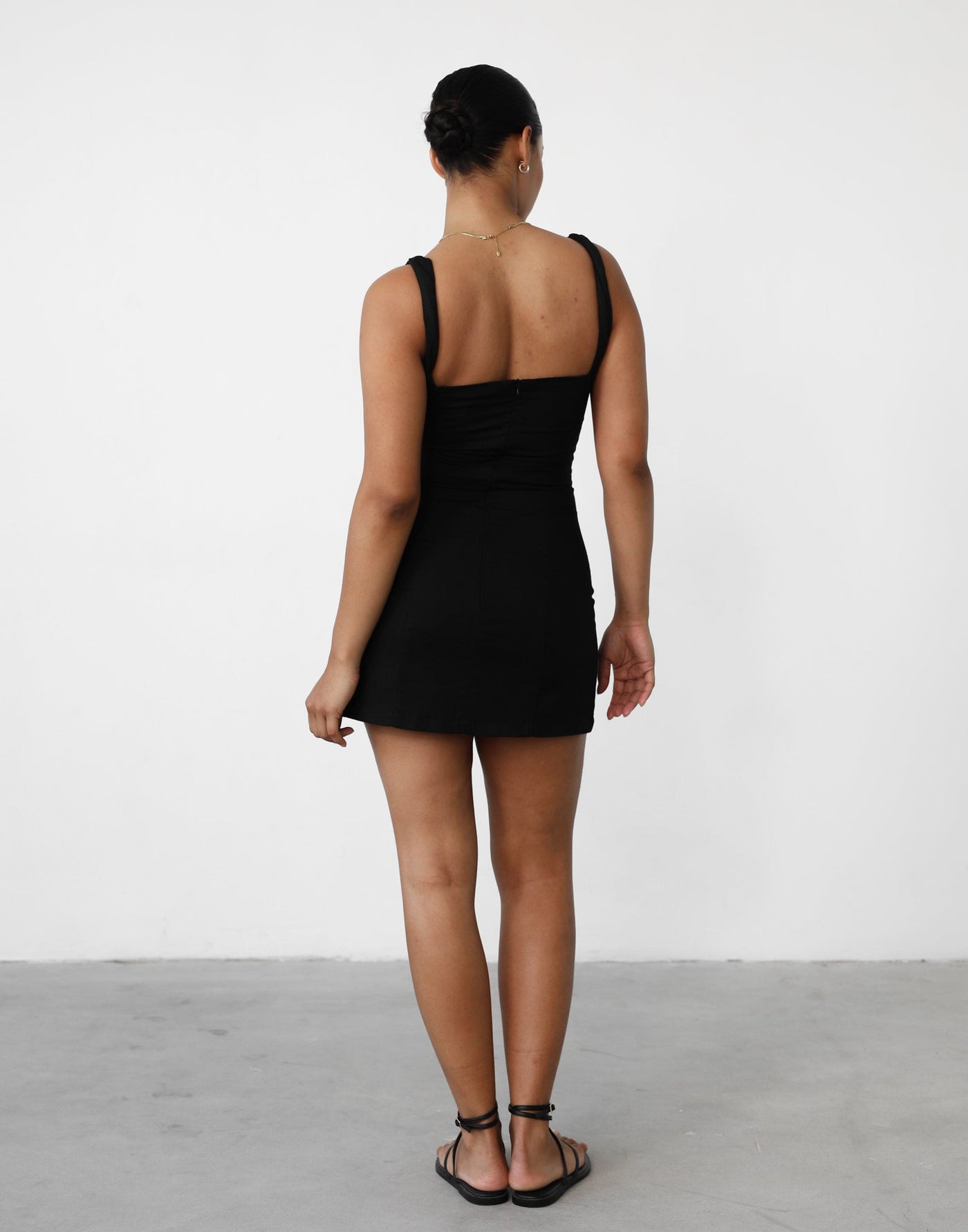 Bacalar Mini Dress (Black) - Black Mini Dress - Women's Dress - Charcoal Clothing
