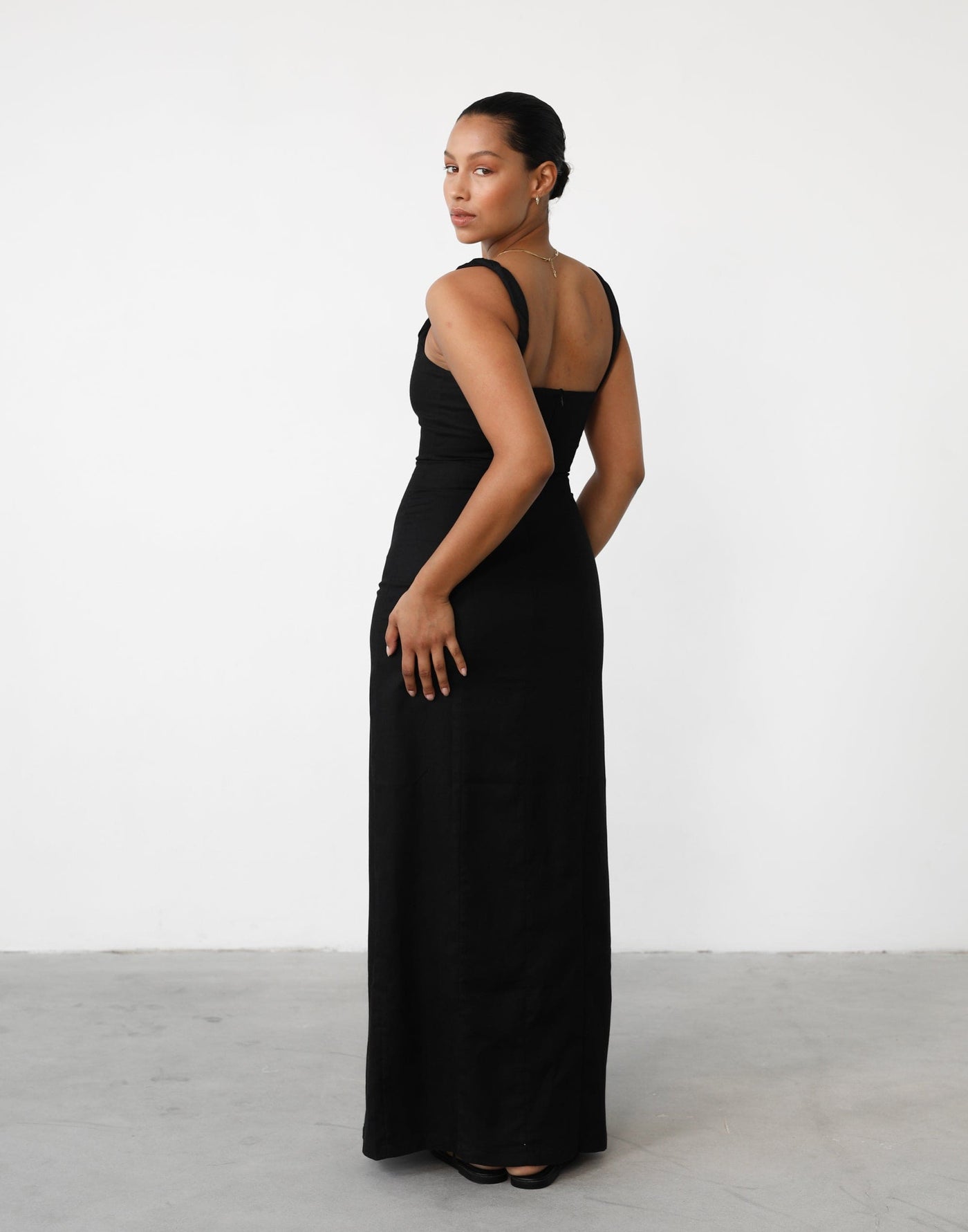 Bacalar Maxi Dress (Black) - Black Maxi Dress - Women's Dress - Charcoal Clothing