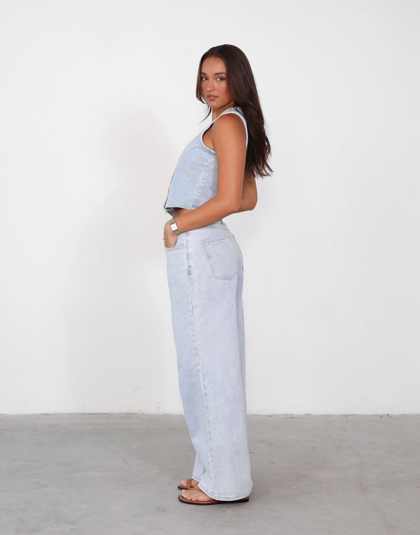Wren Jeans (Light Vintage) | Charcoal Exclusive - Baggy Mid Rise Jeans - Women's Pants - Charcoal Clothing