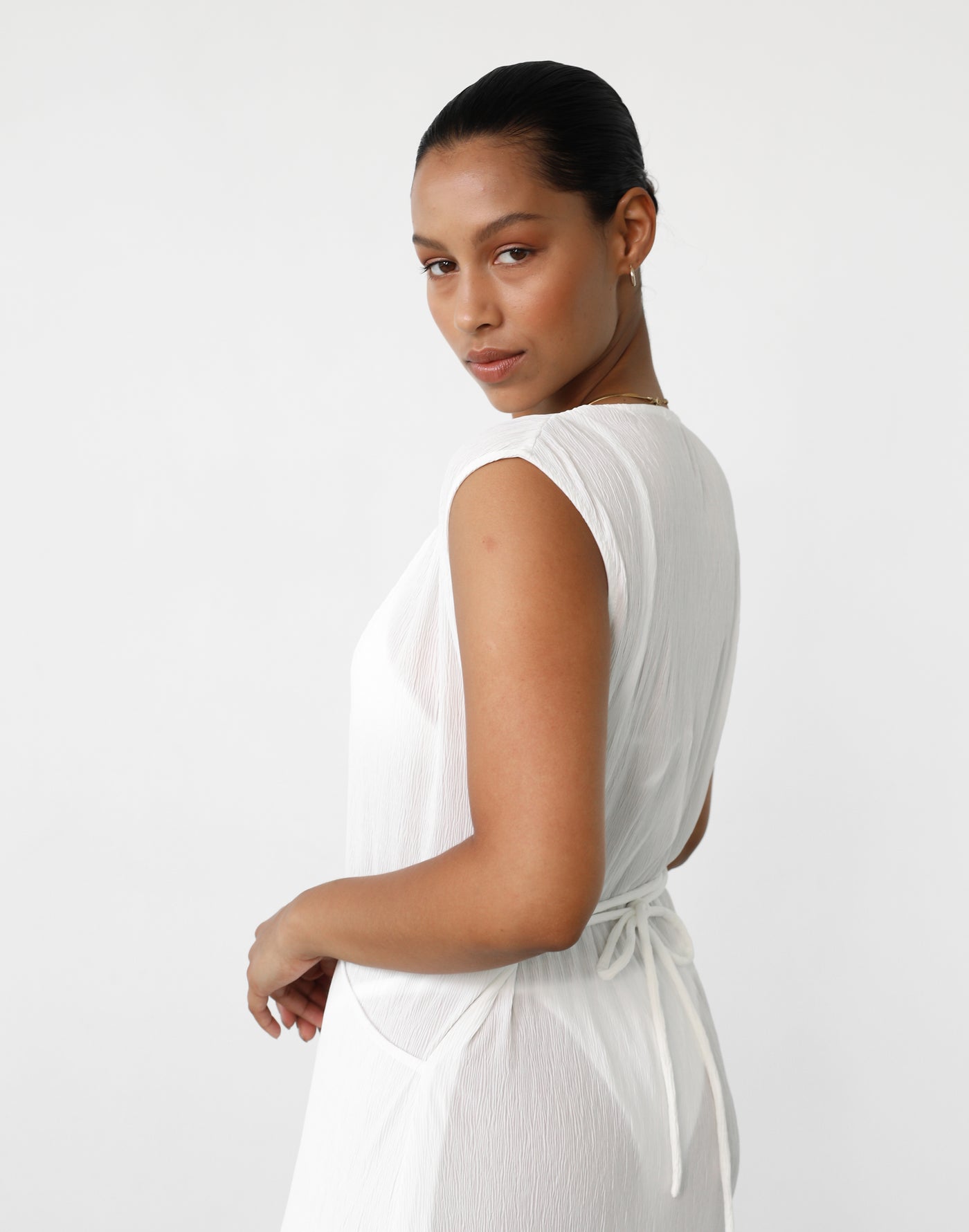 Nakuru Maxi Dress (White) - White Maxi Dress - Women's Dress - Charcoal Clothing