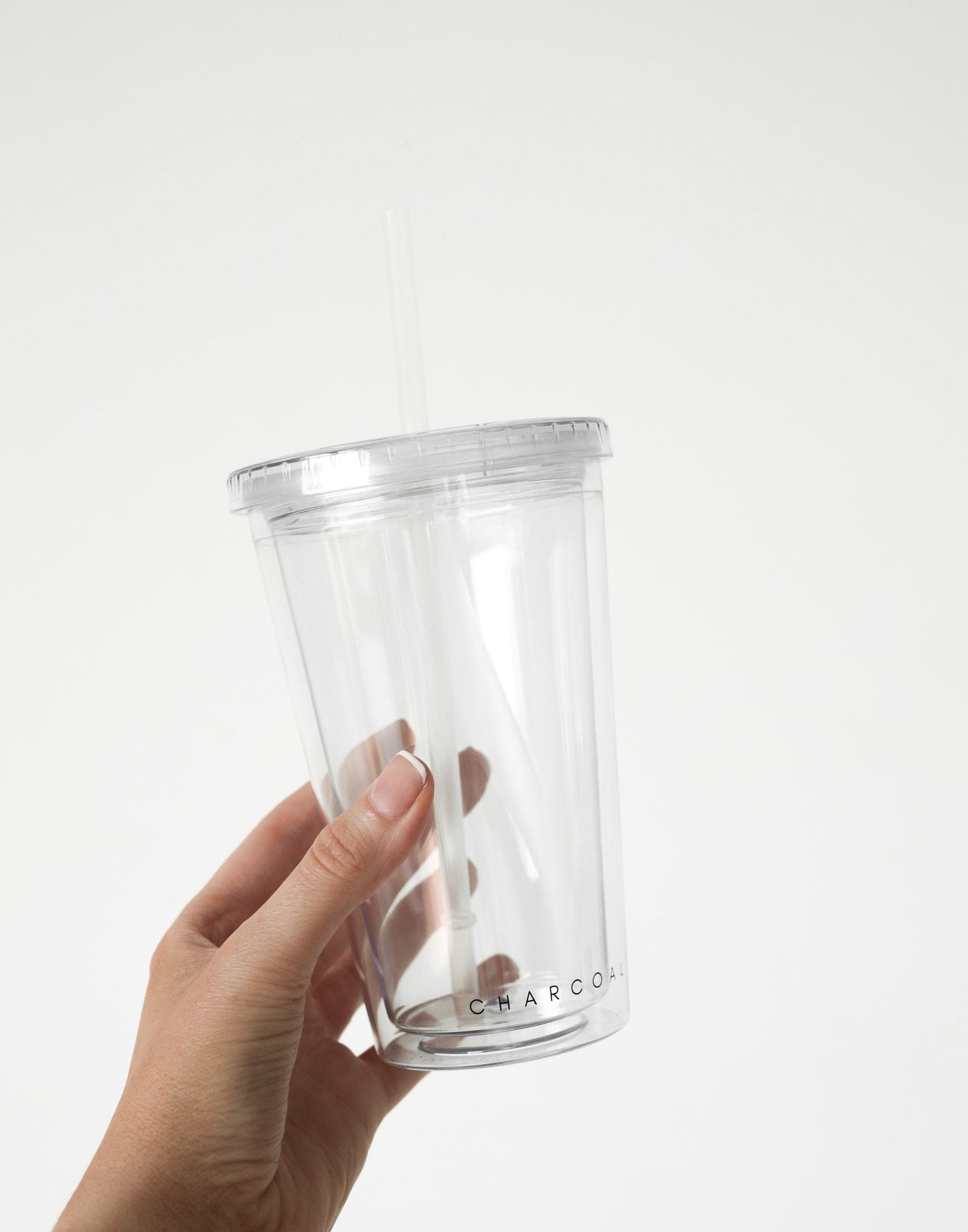 Iced Drink Tumbler (Clear) | Charcoal Clothing Exclusive - Double Walled Clear Tumbler - Women's Lifestyle - Charcoal Clothing