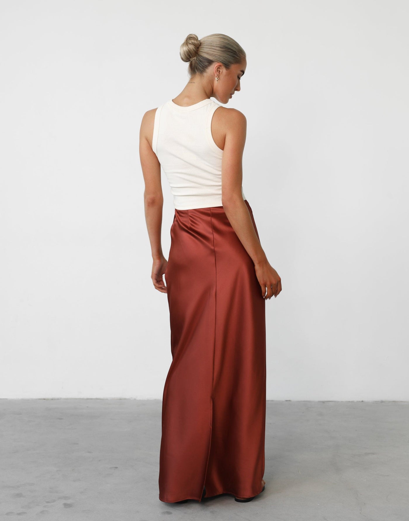 Sincerity Maxi Skirt (Clay) - Clay Maxi Skirt - Women's Skirt - Charcoal Clothing
