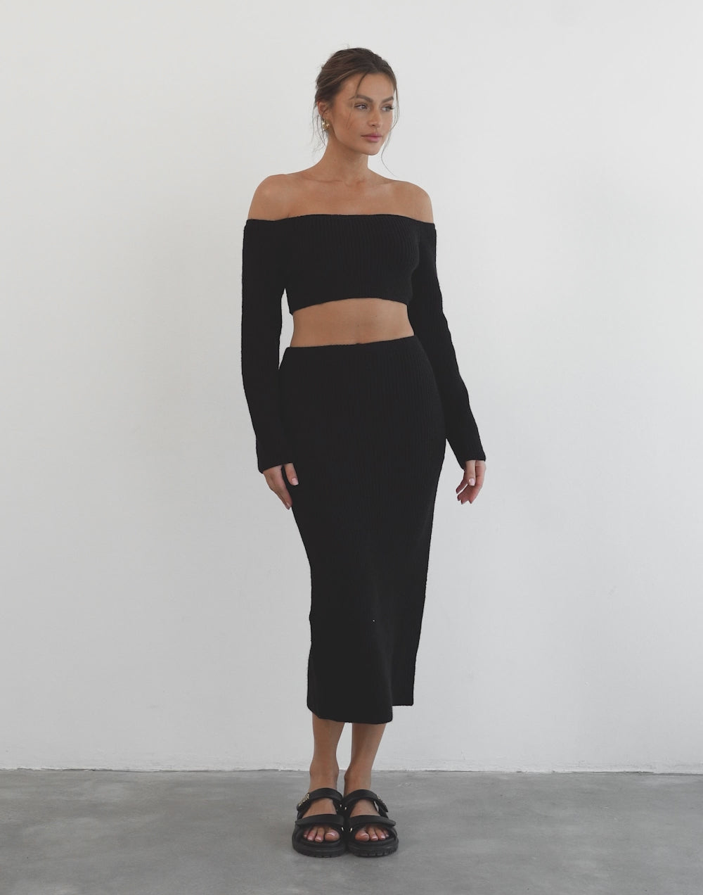 Sharna Maxi Skirt (Black)