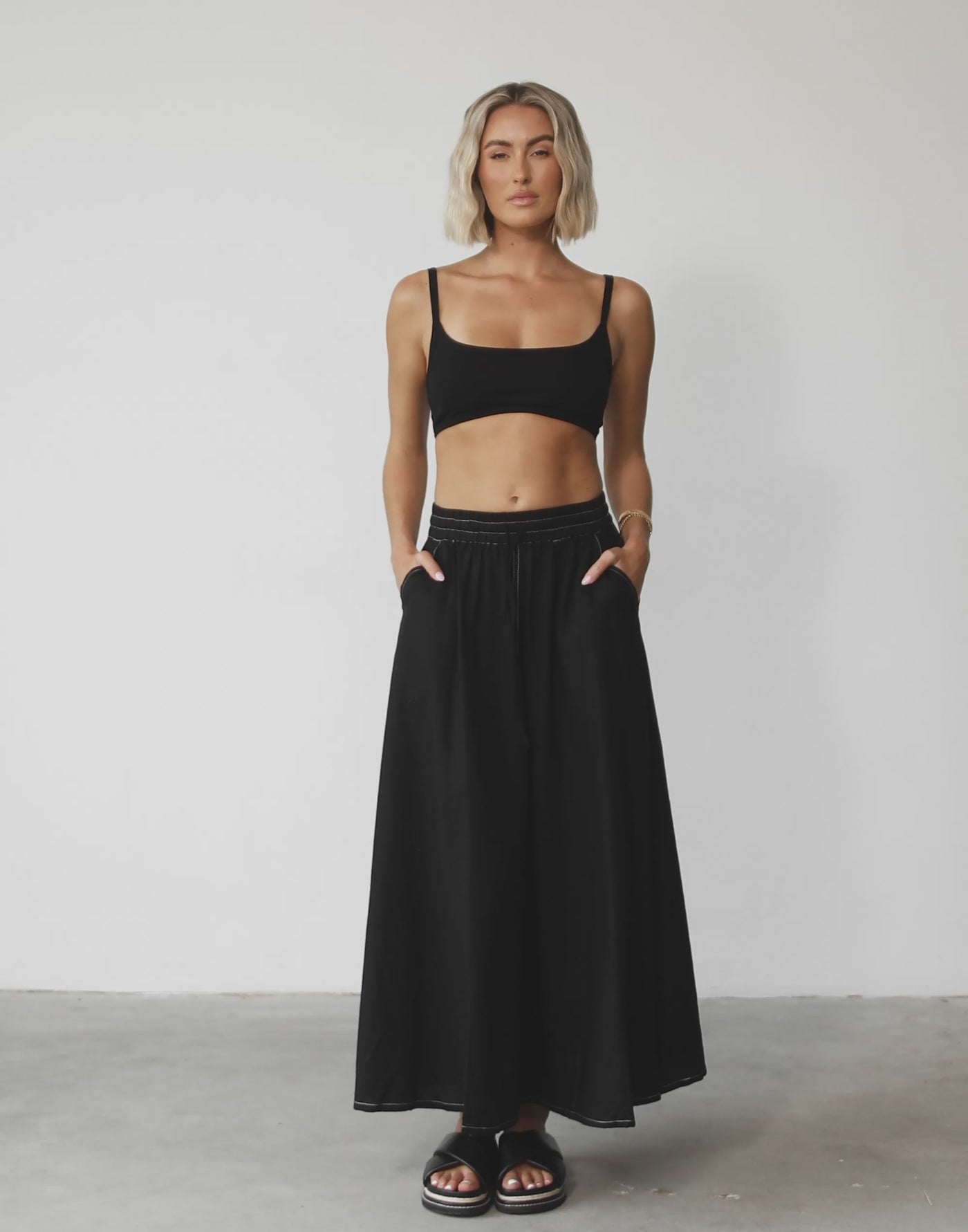 Daylight Maxi Skirt (Black)