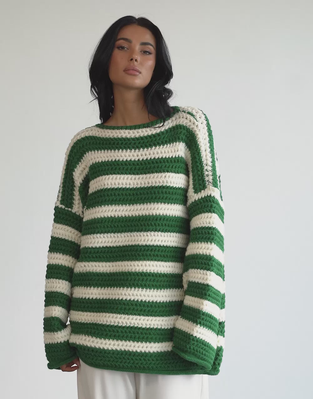 Everton Sweater (Green/Cream)