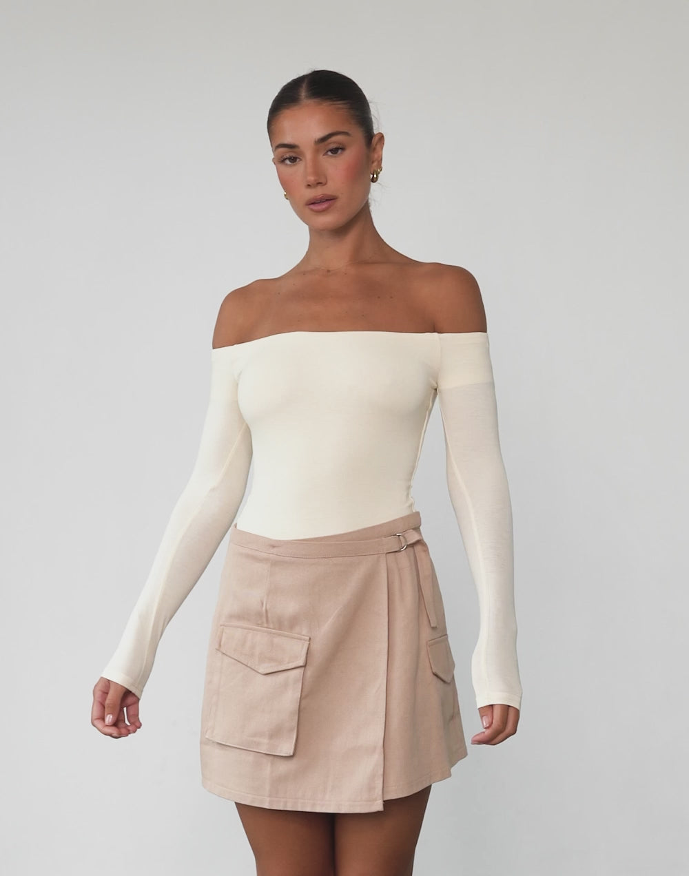 Scottie Mini Skirt (Almond)