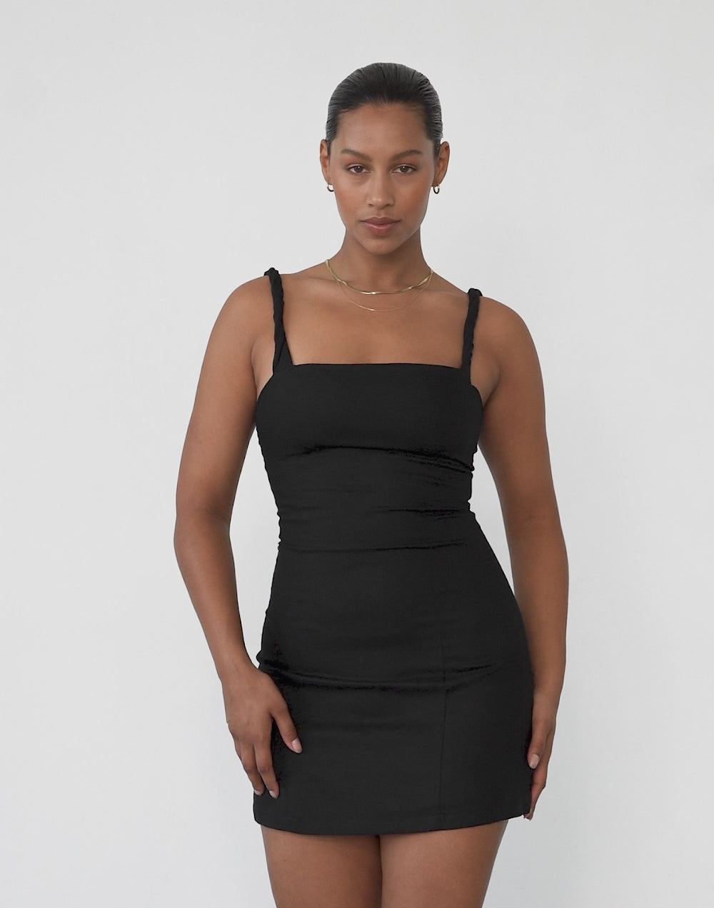 Bacalar Mini Dress (Black)