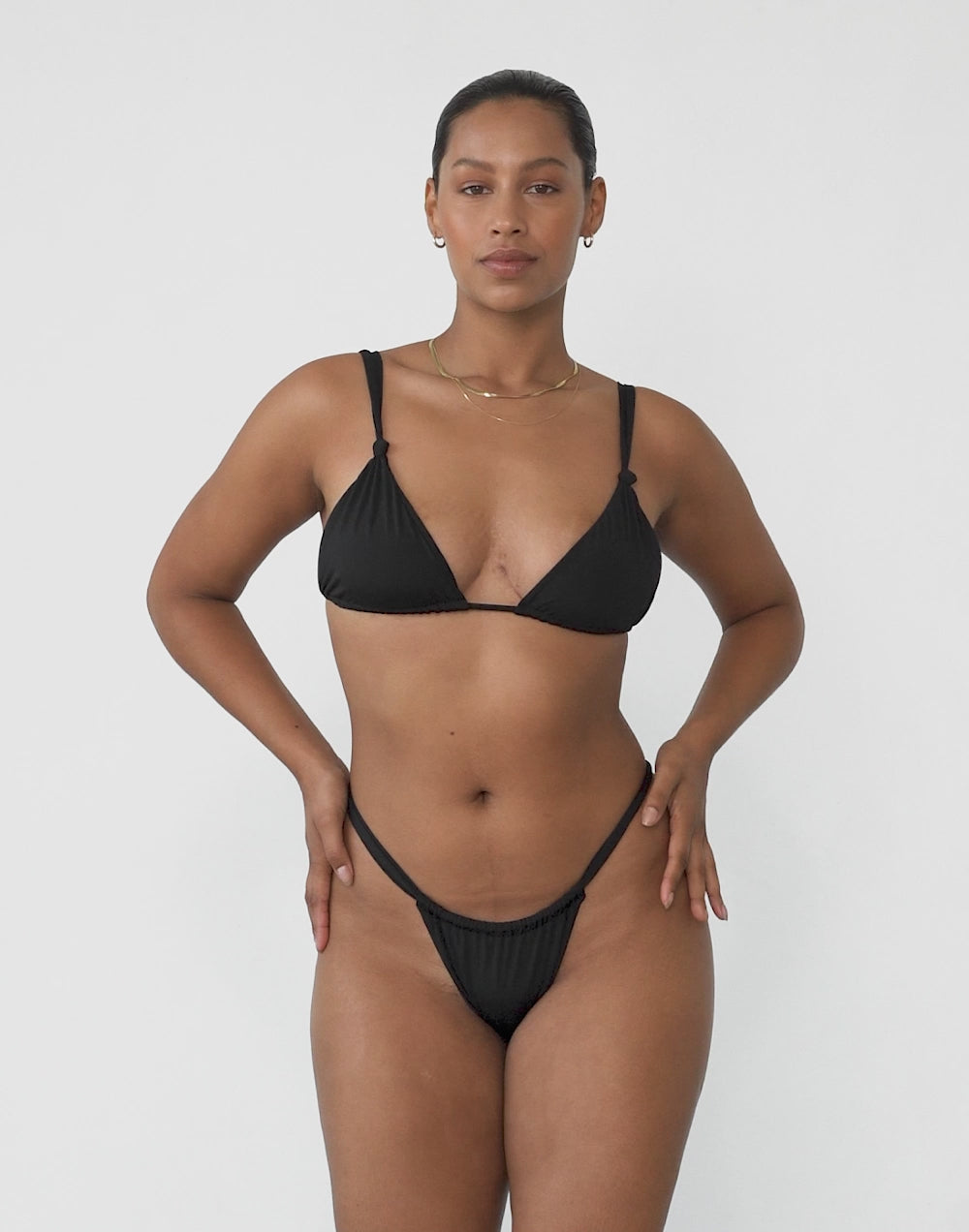 Laguna Triangle Bikini Top (Black)
