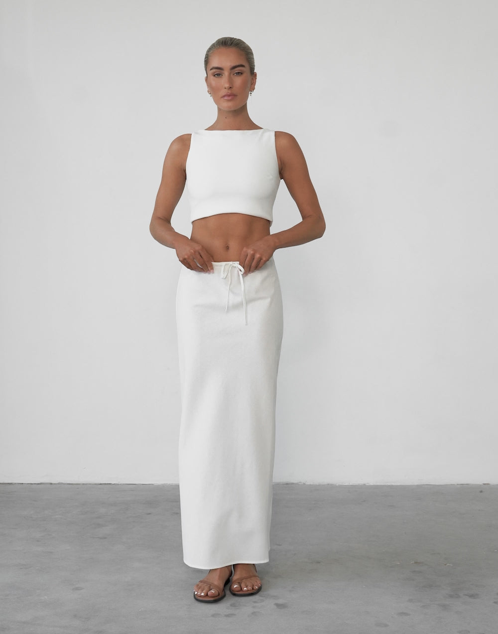 Darna Maxi Skirt (White)